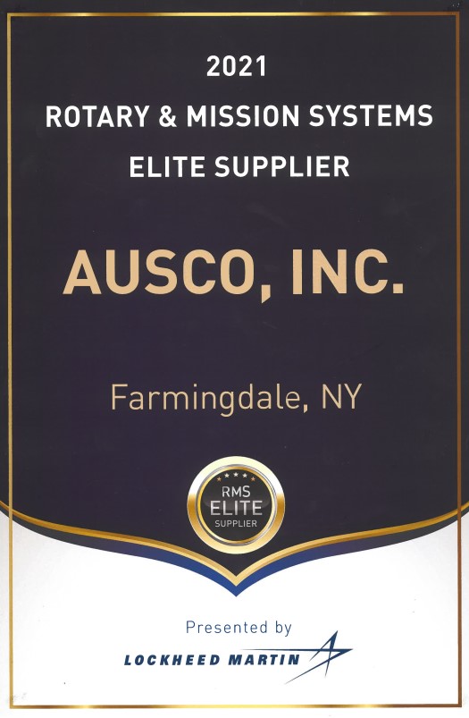 AUSCO Receives 2021 Elite Supplier Award